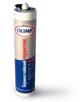 Герметик огнестойкий Olimp черный 290 мл (12) С/П
