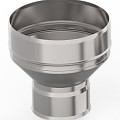 Переходник ф 80х115, AISI 439/1,0мм, h=180мм
