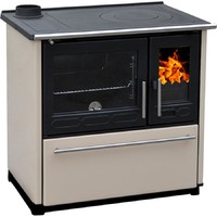 Плита PLAMEN 850 GLAS кремовая, труба слева