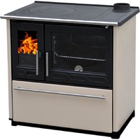 Плита PLAMEN 850 GLAS кремовая, труба справа