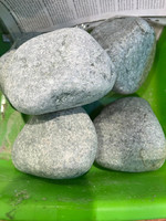 Камень для бани Жадеит крупный (120-160) шлифованный