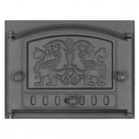 Дверка каминная ДК-2Б (Р) Грифоны 375*300мм