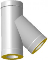 (С/П) Сэндвич-тройник 135*, ф 160х220, AISI 439/439, 0,5мм/0,5мм, (К), h=541мм
