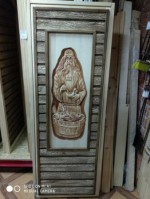 Дверь 3D панно с искусственным старением Дед (липа) 1900*700