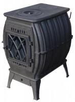 Печь отопительно-варочная Prometall Бахта черный