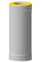 Сэндвич-труба 0,5м, ф 140х200, AISI 439/439, 1,0мм/0,5мм, (К)