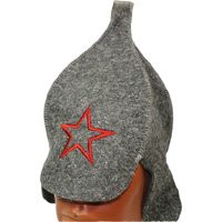 Шапка для бани ТМ Бацькина баня Патриотическая