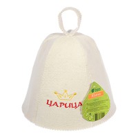 Шапка для бани Банные штучки Царица цвет белый