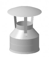 Оголовок ф 180х260, AISI 439/439, 0,5мм/0,5мм, (К)