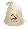 Шапка для бани Банные штучки Коси & забивай цвет белый