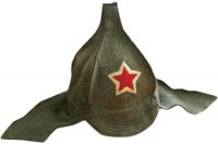 Шапка для бани Банные штучки Буденовка цвет серый