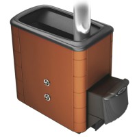 Банная печь «ТМF Тунгуска XXL 2013 Inox» с теплообменником, терракота