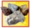 Камни для бани и сауны кварцит серый колотый (коробка 20 кг)