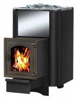 Банная печь чугунная «Везувий Сенсация 16» (ДТ-4С) антрацит