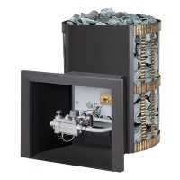 Банная печь газодровяная «Везувий Скиф Ковка 18» (ДТ-3)