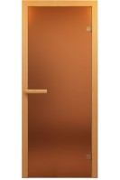 Дверь стеклянная «DoorWood» Бронза Матовая. 6 мм, 1900х700, 2 петли - хвоя