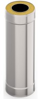 Сэндвич-труба «Гефест-Сталь» d 120х200, L = 1,0 м, Н+Оц, 0,8 мм 0,5 мм
