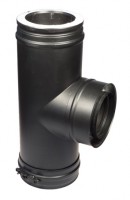 Тройник 90° «Schiedel Permeter 25» d130, черный