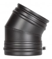 Отвод 30° «Schiedel Permeter 25» d250, черный